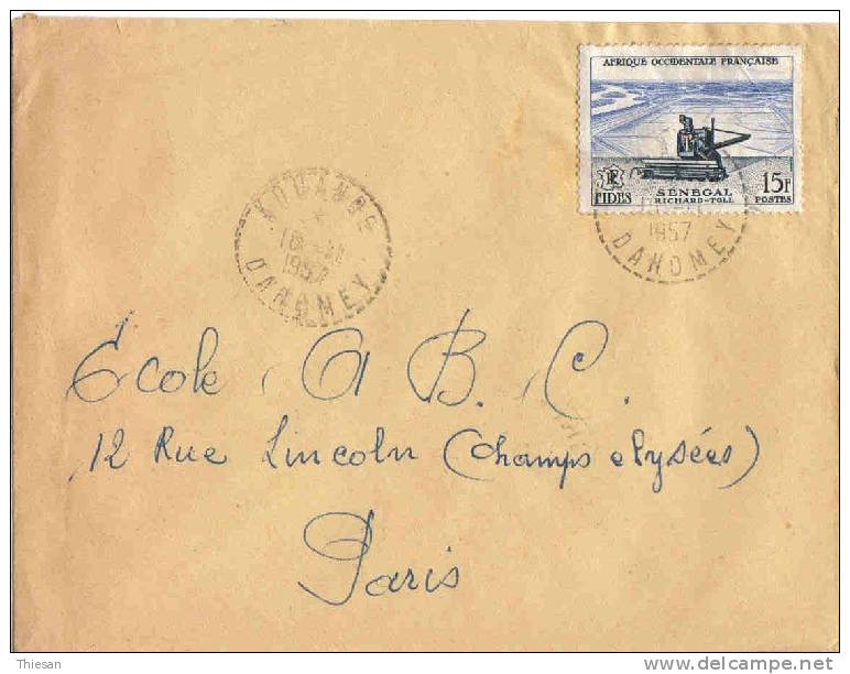 Dahomey / Bénin. Lettre Kouande 16 11 57 ( Distribution ). - Storia Postale