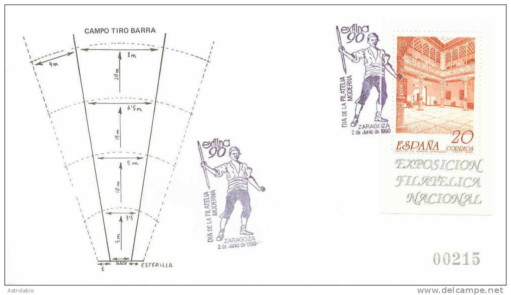 Espagne 1990 " Tiro De Barra Aragonesa " Obliteration  Yvert 2681 - Unclassified