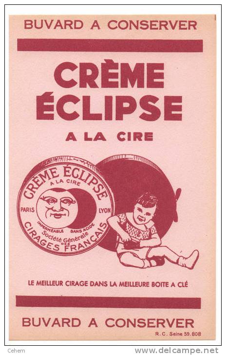 BUVARD CREME ECLIPSE A LA CIRE CIRAGE - Produits Ménagers