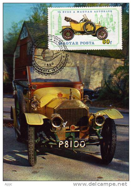 Voiture Anglaise Swift 7 HP 1912. Carte-maximum. Obliteration Premier Jour - Maximumkarten (MC)