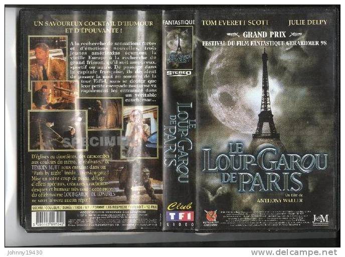 VHS  LE LOUP-GAROU DE PARIS - TOM EVERETT SCOTT / JULIE DELPY / VINCE VIELUF - Horreur