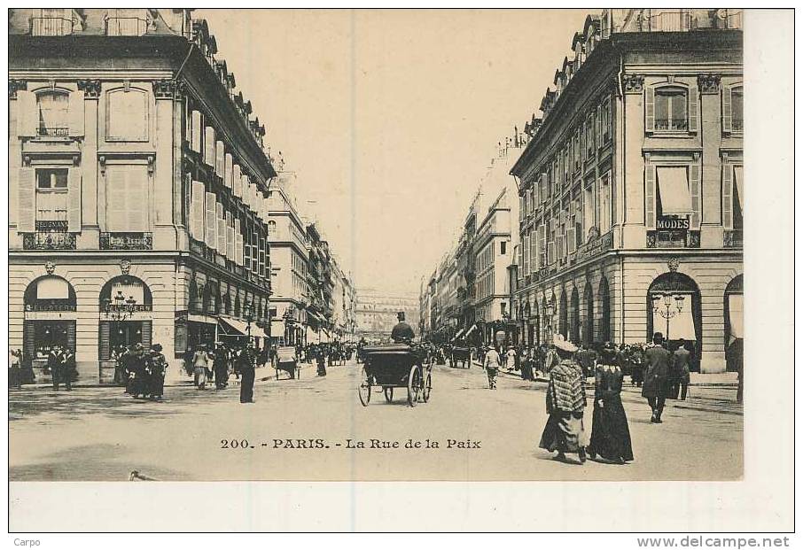 PARIS 2ème. - La Rue De La Paix. - District 02