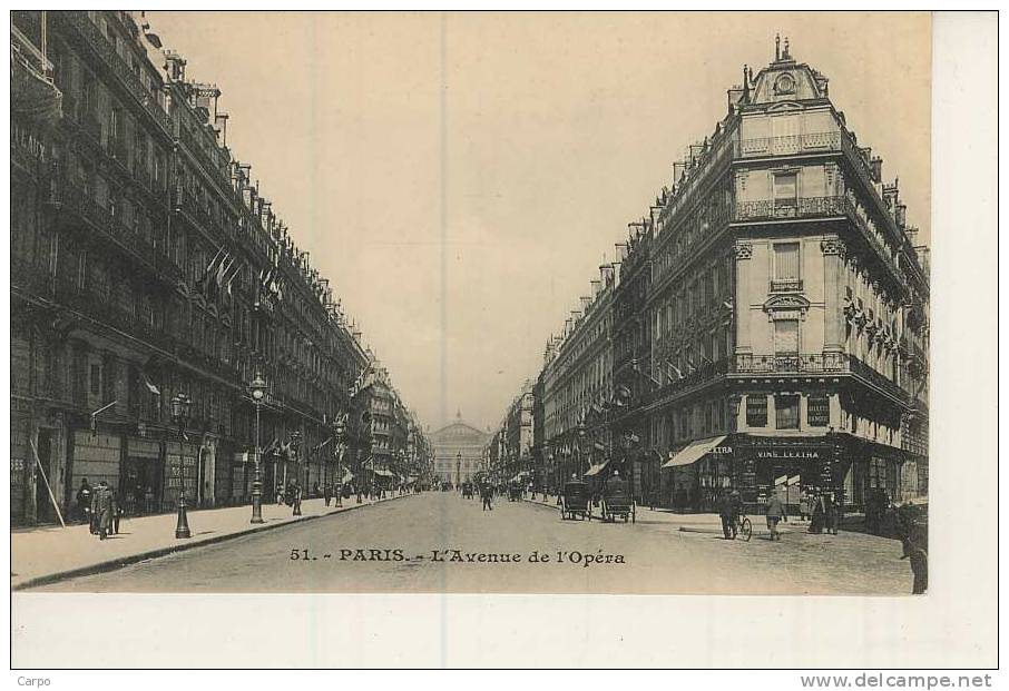 PARIS 2ème. - L´avenue De L´Opéra. - District 02