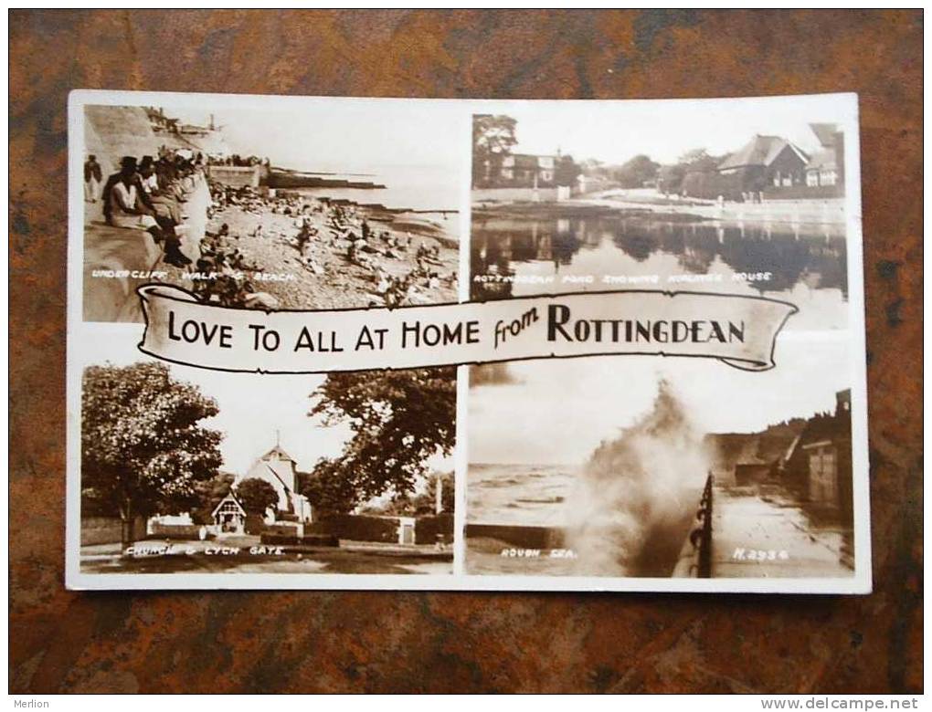 Rottingdean , Multiview RPPC , East Sussex   PU 1948   VF  9975 - Other & Unclassified