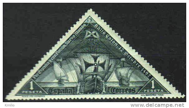 1930 Edifil 543* Descubrimiento De América Nuevo Con Charnela - Unused Stamps