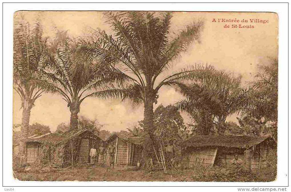 A L´entrée Du Village De St LOUIS - Gabon
