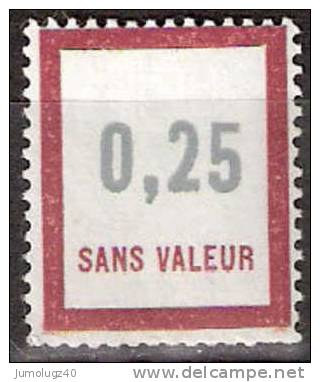 Timbre France Fictif Y&T N°F145** Année 1961 Et 1962.  0,25. Carmin Foncé Et Gris. Cote 1,00 € - Fictifs