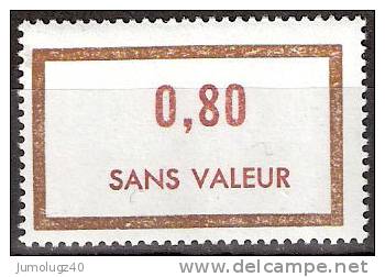 Timbre France Fictif Y&T N°F178** Année 1967.  0,80. Brun Et Brun-rouge. Cote 1,00 € - Ficticios
