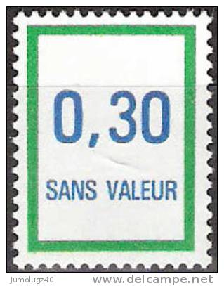 Timbre France Fictif Y&T N°F224** Année 1979.et 1980  0,30. Vert Et Bleu. Cote 1,00 &euro; - Finti
