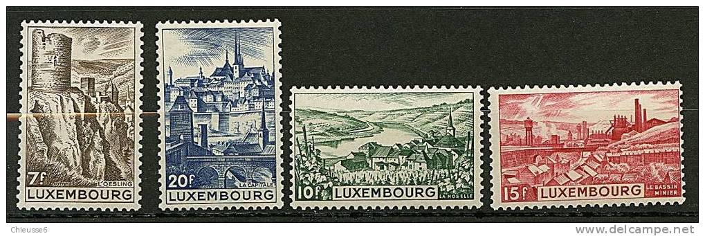 Luxembourg ** N° 406 à 409 - Au Profit D' œuvres Sociales - Usati