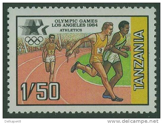 Tanzania 1984 Mi 243 YT 240 SG 401 ** Running / Laufen / Course à Pied / Hardlopen - Olympic Games Los Angeles 1984 - Sommer 1984: Los Angeles