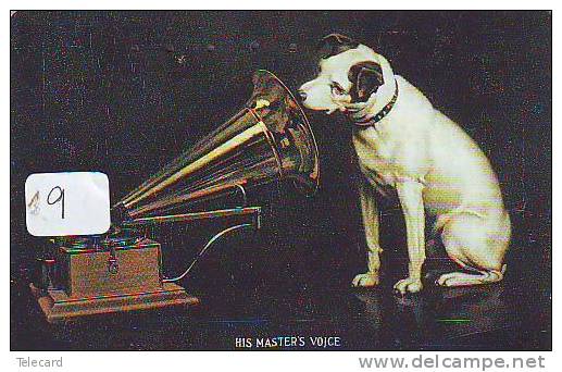 Telecarte Japan MUSIQUE (9) - HIS MASTER´S VOICE - MUSIC MUZIEK MUSIK ANIMAL - DOG - CHIEN - HUND - Muziek