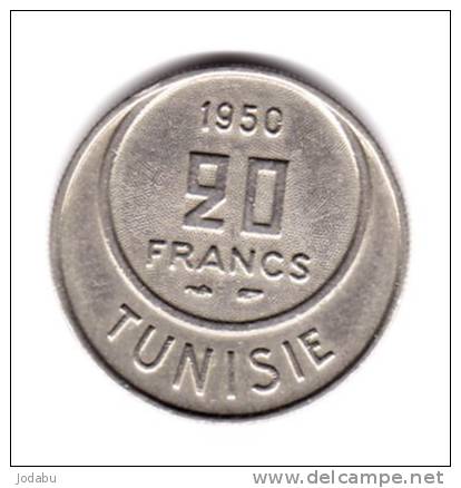 20  Francs  1950     Tunisie - Tunisia