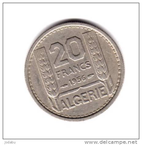 20  Francs 1956    Algérie - Argelia