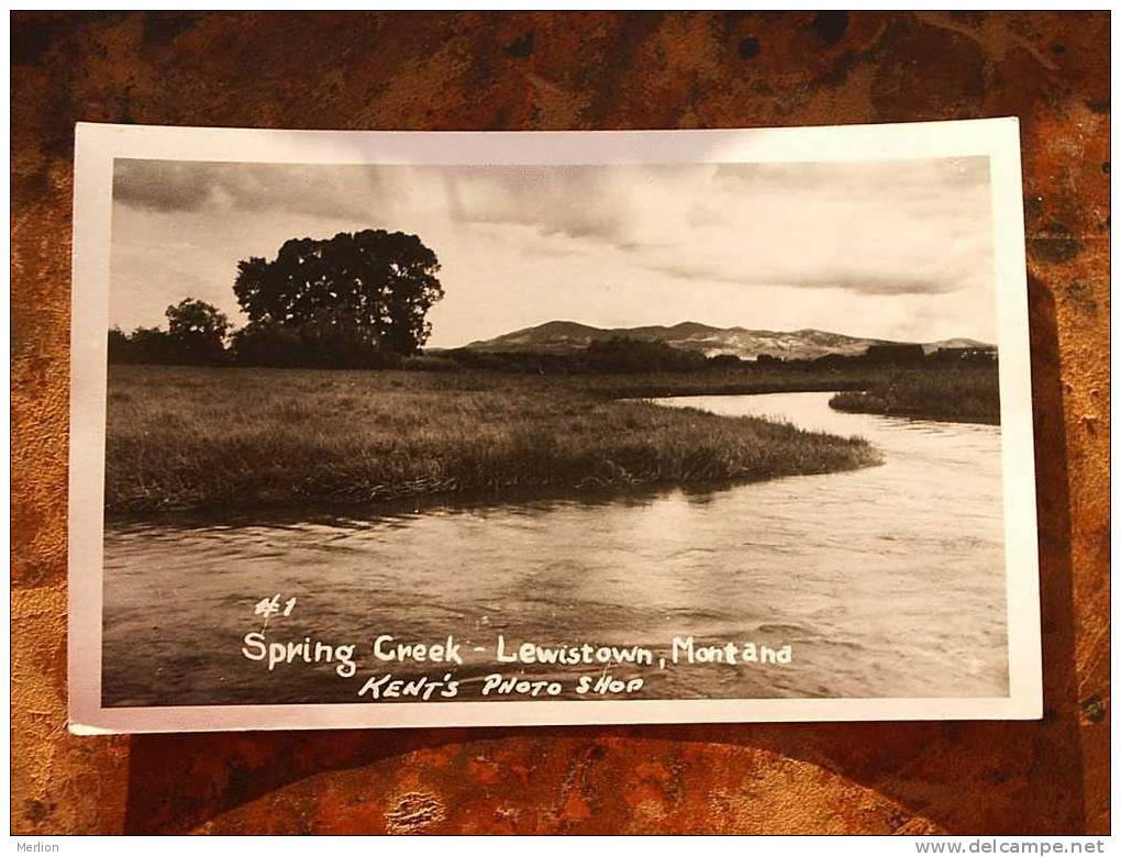 Spring Creek Lewistown Montana  Real Photo  Cca 1930-  VF  D10036 - Andere & Zonder Classificatie