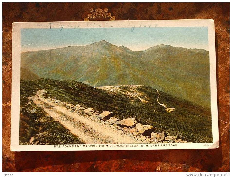 Mts.Adams And Madison From Mt. Washington NH Carriage Road Cca 1920´s  F+  D10048 - White Mountains