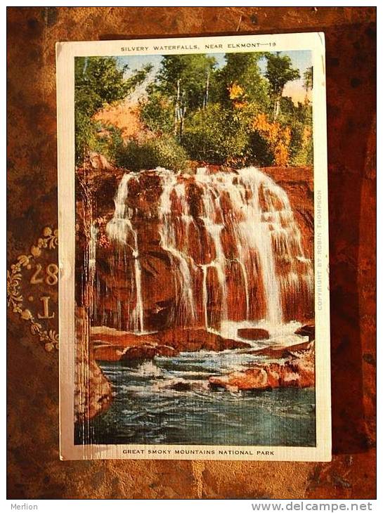 Silvery Waterfalls Elkmont Tennessee    PU 1937   F   D10061 - Sonstige & Ohne Zuordnung