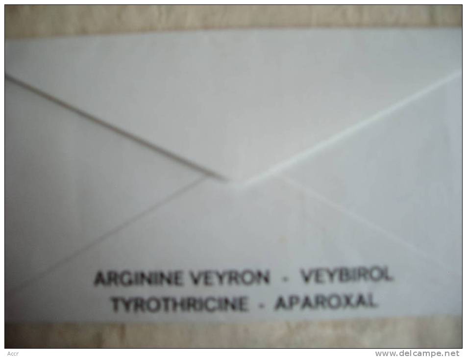 Publicité Pharmaceutique Arginine Veyron Sur FDC 1971 Aide Familiale Rurale - Farmacia