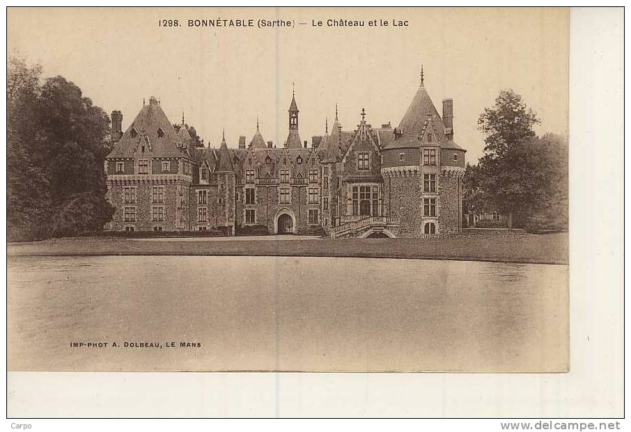 BONNÉTABLE. - Le Chateau Et Le Lac. - Bonnetable