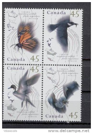 Canada - Serie Completa Nuova In Blocco: Uccelli Migratori Canadesi - Collections, Lots & Series