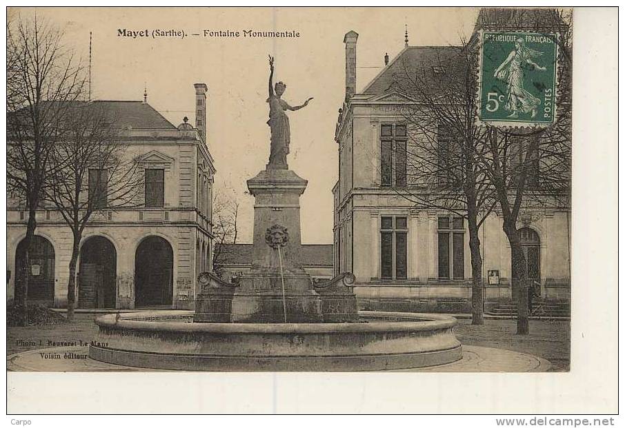 MAYET. - Fontaine Monumentale. - Mayet