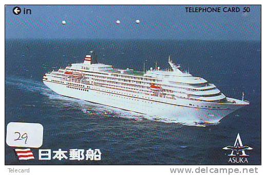 Telefonkarte Télécarte Ship Bateau Schiff Schip Boot (29)  Phonecard Japon Japan - Barcos