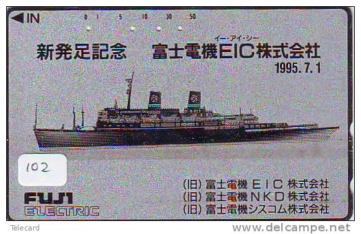 Telefonkarte Télécarte Ship Bateau Schiff Schip Boot (102)  Phonecard Japon Japan - Barcos