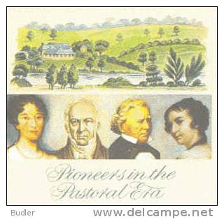 AUSTRALIA : 1989 : Post. Stat.: Pioneers In The Pastoral Era:Elizabeth Macarthur,William Cox,William Wentworth,G.McCrae - Postal Stationery