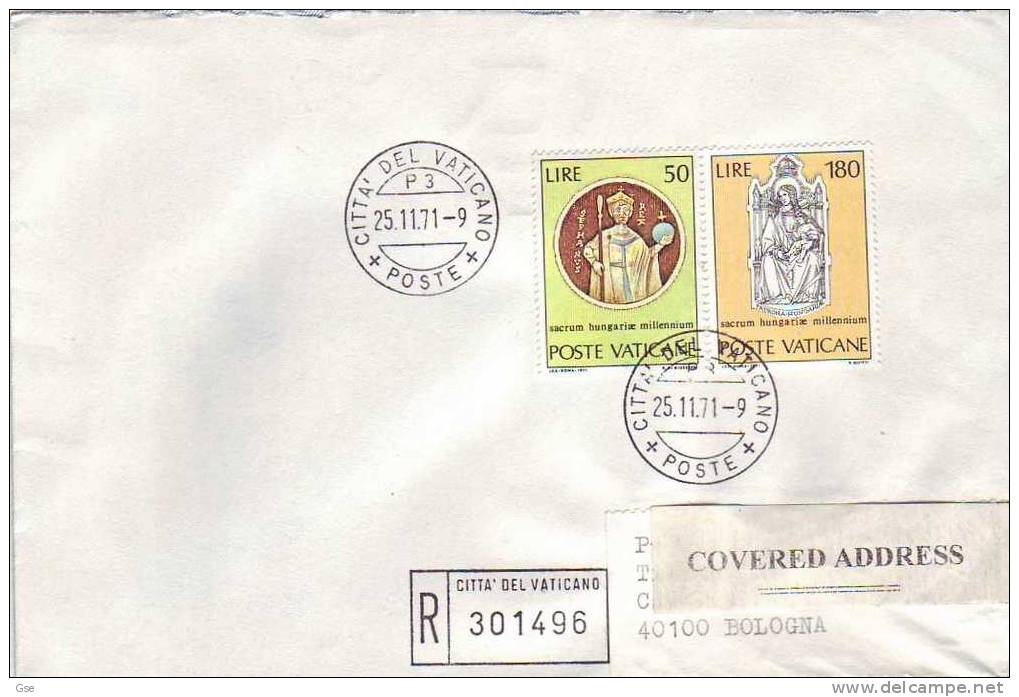 VATICANO 1972  - FDC - Yvert 531/2 - Millennio Ungheria - Briefe U. Dokumente