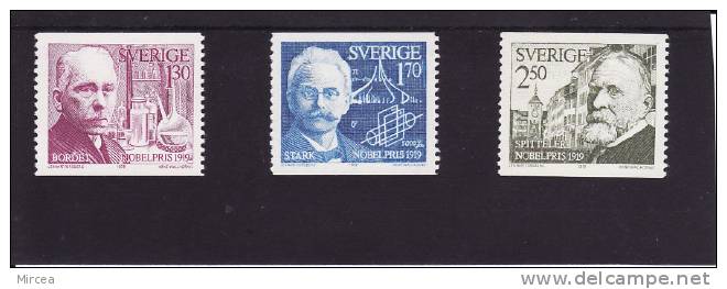 Suede Yv.no.1075/7 Neufs** - Unused Stamps