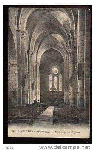 Jolie CP Ancienne 23 La Souterraine Intérieur De L'Eglise - N° 32 - écrite 30-3-1912 - La Souterraine