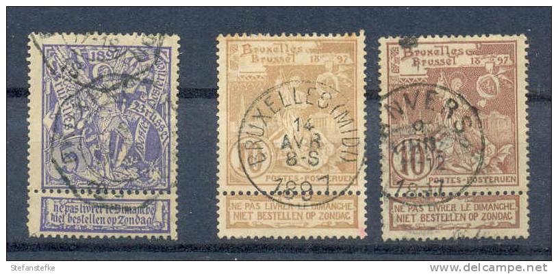 Belgie Ocb Nr : 71 - 73 (zie Scan) - 1894-1896 Expositions