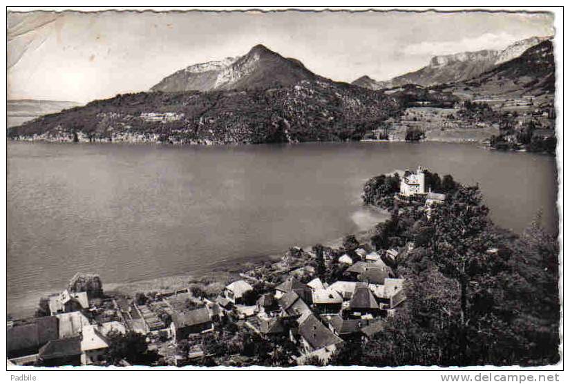 Carte Postale  74.  Duingt  Lac D'annecy  Le Roc De Chère Et La Baie De Talloires - Duingt