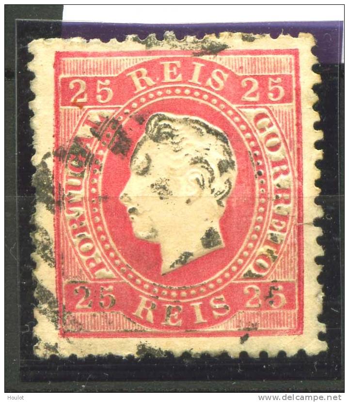 Portugal Mi. N° 38 B Gestempelt; 1870/76. Freimarken: König Luis I.; Wertbänder In Türbogenform - Gebruikt