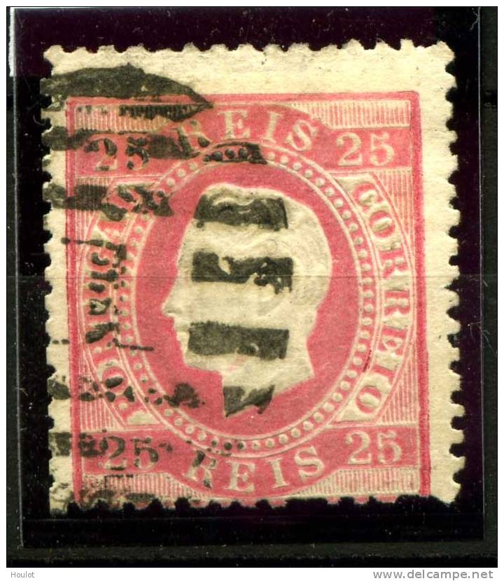 Portugal Mi. N° 38 B Gestempelt; 1870/76. Freimarken: König Luis I.; Wertbänder In Türbogenform - Usado