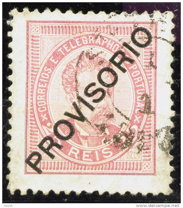 Portugal Mi. N° 84 B 1892, Freimarke Mit Schrägem Aufdruck „PROVISORIO". - Usati