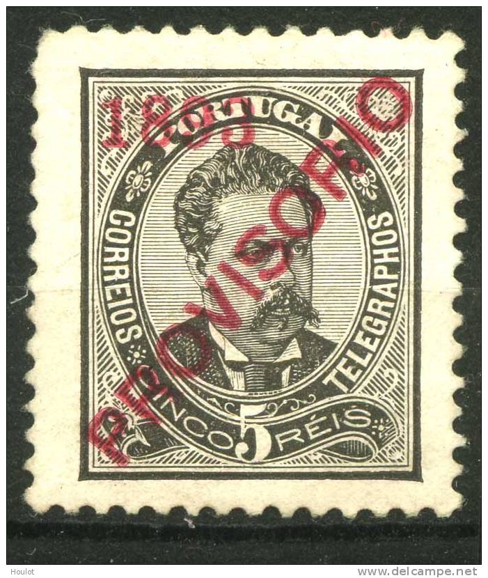 Portugal Mi. N° 87 * ,1893,Freimarken Mit Schrägem Aufdruck „PROVISORIO“ Und Jahreszahl 1893 - Unused Stamps