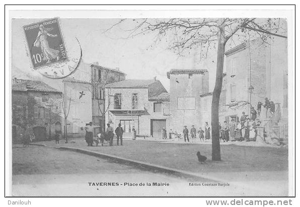 83 // TAVERNES / Place De La Mairie, Ed Constans, ANIMEE - Tavernes