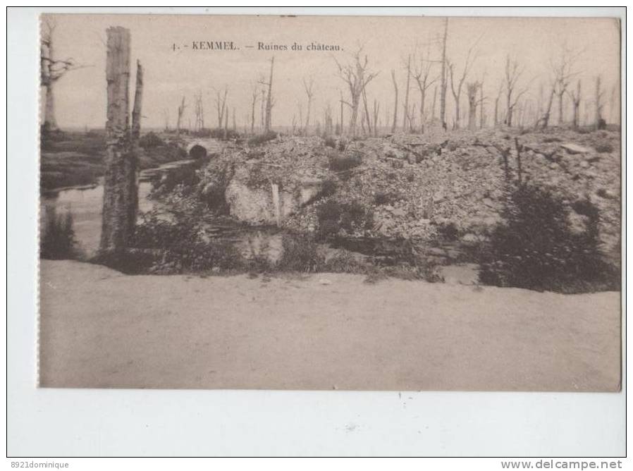 Kemmel -Ruines Du Château    Apres La Guerre 1914 1918 - Ed. Henri Georges - Heuvelland