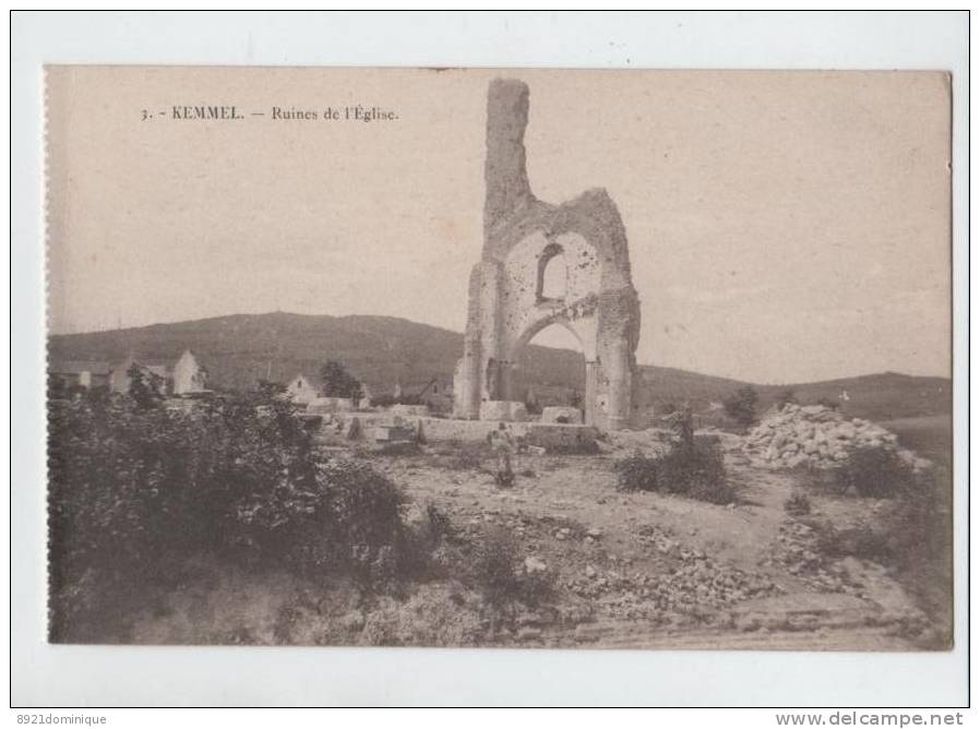 Kemmel - Ruines De L'eglise Apres La Guerre 1914 1918 - Ed. Henri Georges - Heuvelland