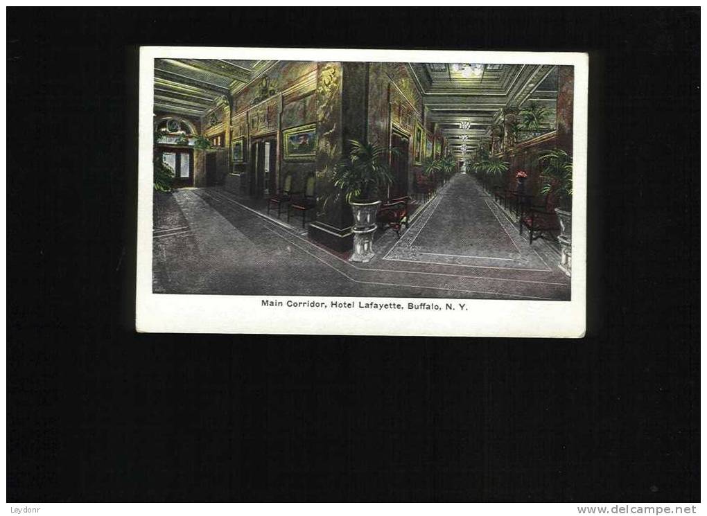 Main Corridor, Hotel Lafayette, Buffalo, New York - Buffalo