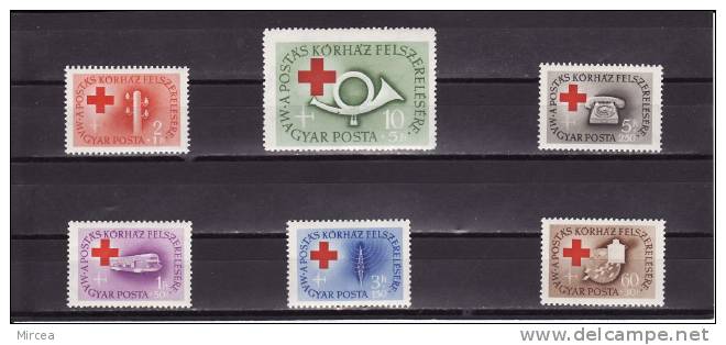 C798 - Hongrie 1957  Yv.no.1218/23 ,neufs** - Unused Stamps