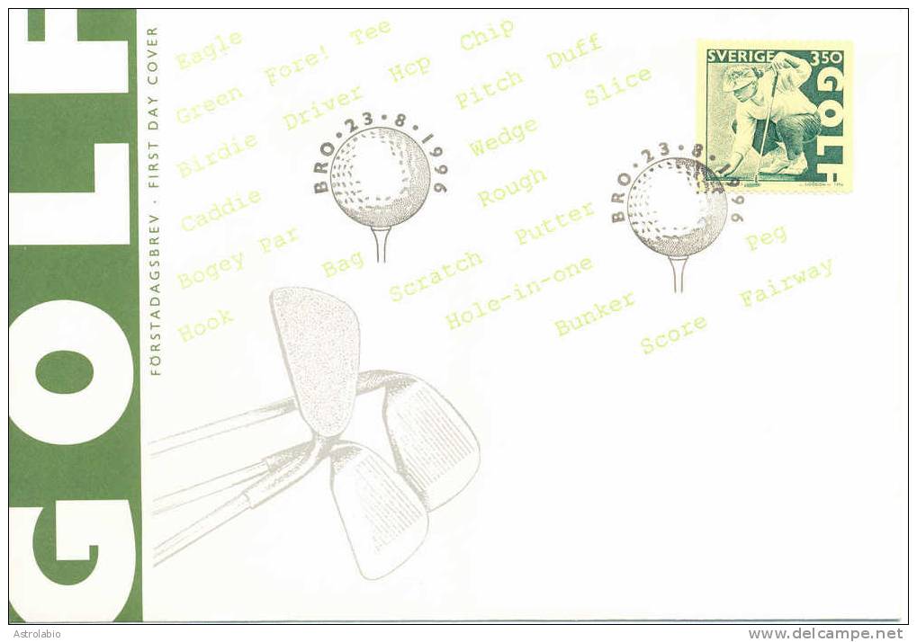 Suède  FDC 1996 " Golf " Yvert 1932 - Golf