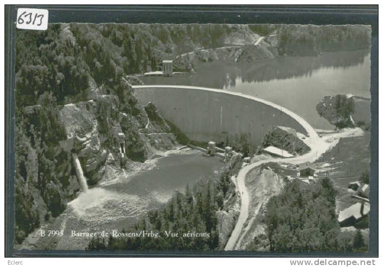 BARRAGE DE ROSSENS - VUE AERIENNE  - TB - Rossens