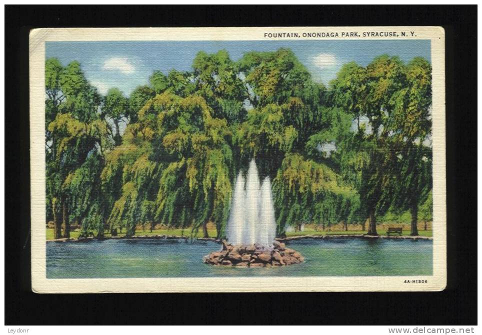 Fountain, Onondaga Park, Syracuse, New York - Syracuse