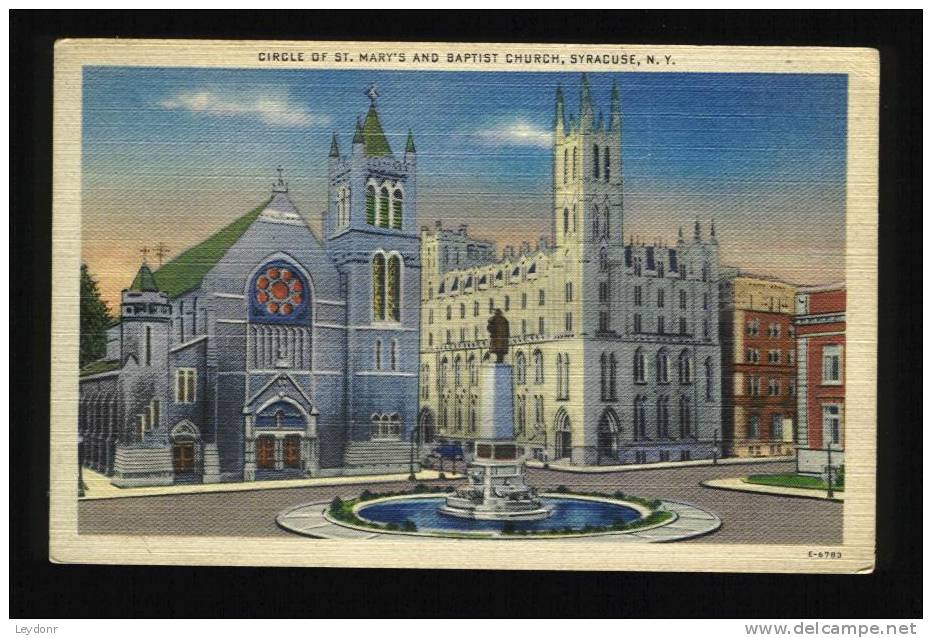 Circle Of St. Mary´s And Baptist Church, Syracuse, New York - Syracuse