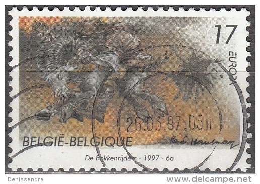 Belgique 1997 COB 2693 O Cote (2016) 0.30 Euro Europa CEPT Les Bokkenrijders Cachet Rond - Gebruikt
