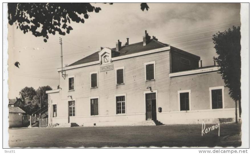 BRUNOY  LA GARE CPSM 1950/55 - Brunoy