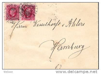 S-019/ - SCHWEDEN -  / Brief Mit Oscar II, 10 Öre Im Paar, 1901 Nach Hamburg - Briefe U. Dokumente