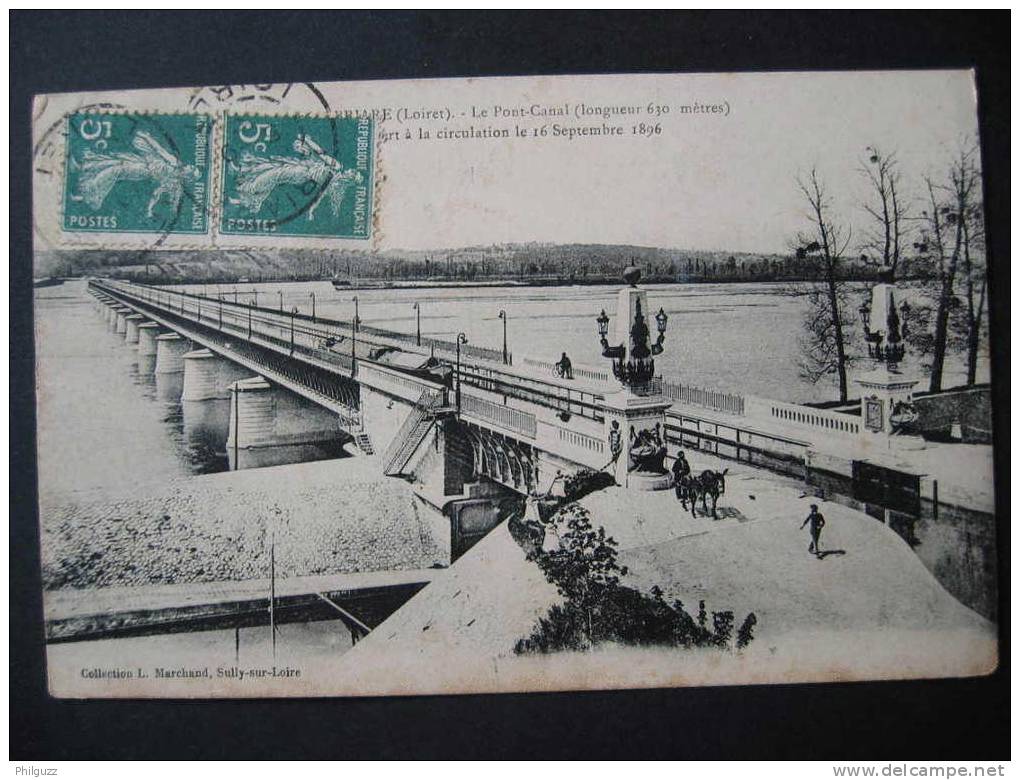 BRIARE LOIRET LE PONT CANAL OUVERT A LA CIRCULATION LE 16/09/1896 - Briare